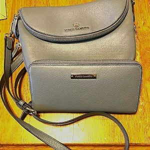 Vince Camuto  leather crossbody and wallet set
